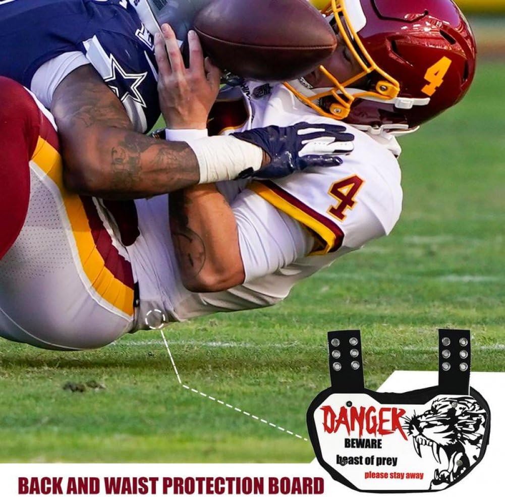 Novelty Youth Football Back Plate Back Plate for Football Lower Back Pads for Football Rear Protector for Youth Adults