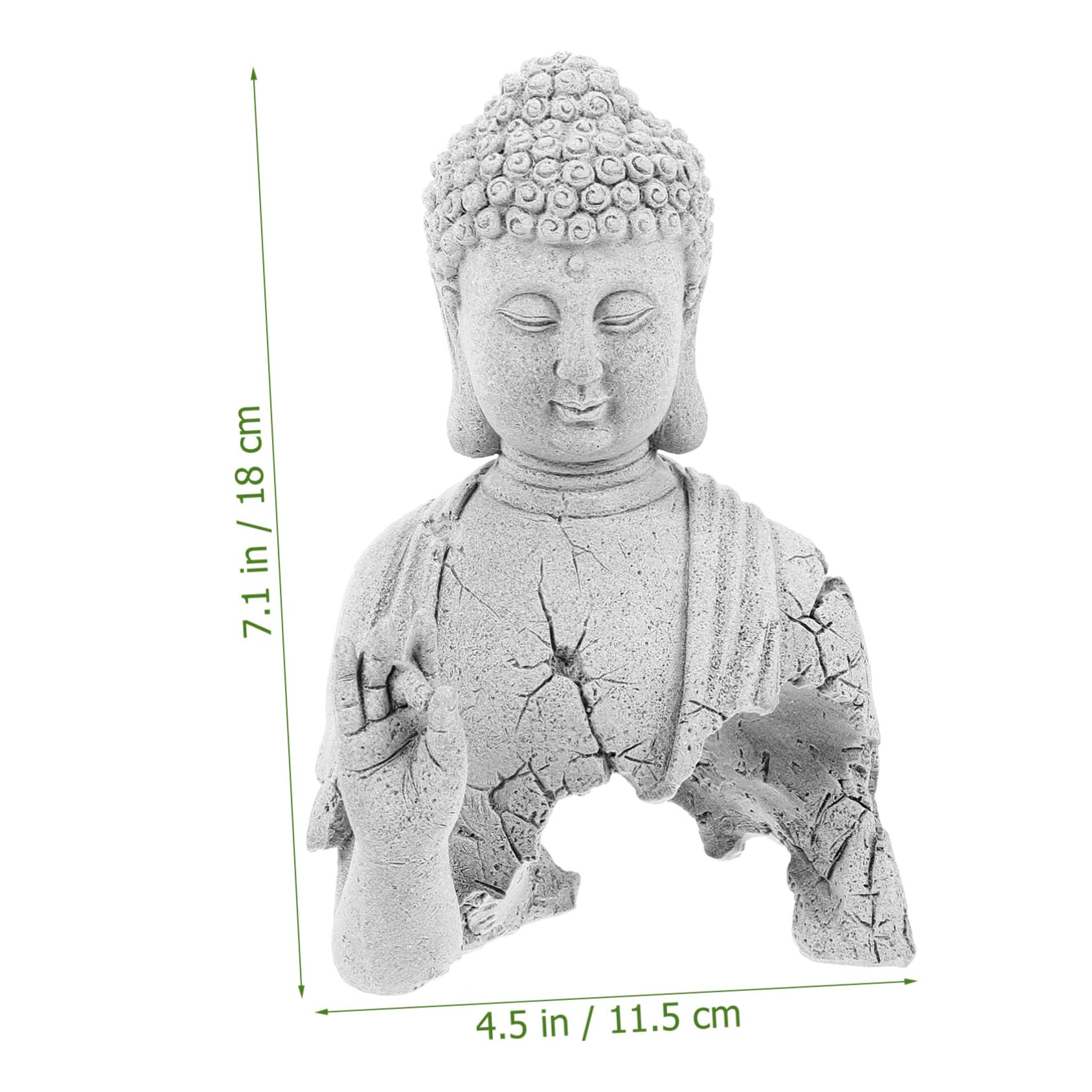 TOYANDONA Statue De Bouddha pour Aquarium Décoration Aquarium Ornement De Figurine De Jardin