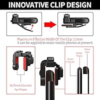 Vista 2 de Disparador de juegos móviles, controlador de juego móvil compatible con PUBGG/Fortnitee/Call of Duty Mobile, Z108 Aim & Fire Triggers para iPhone