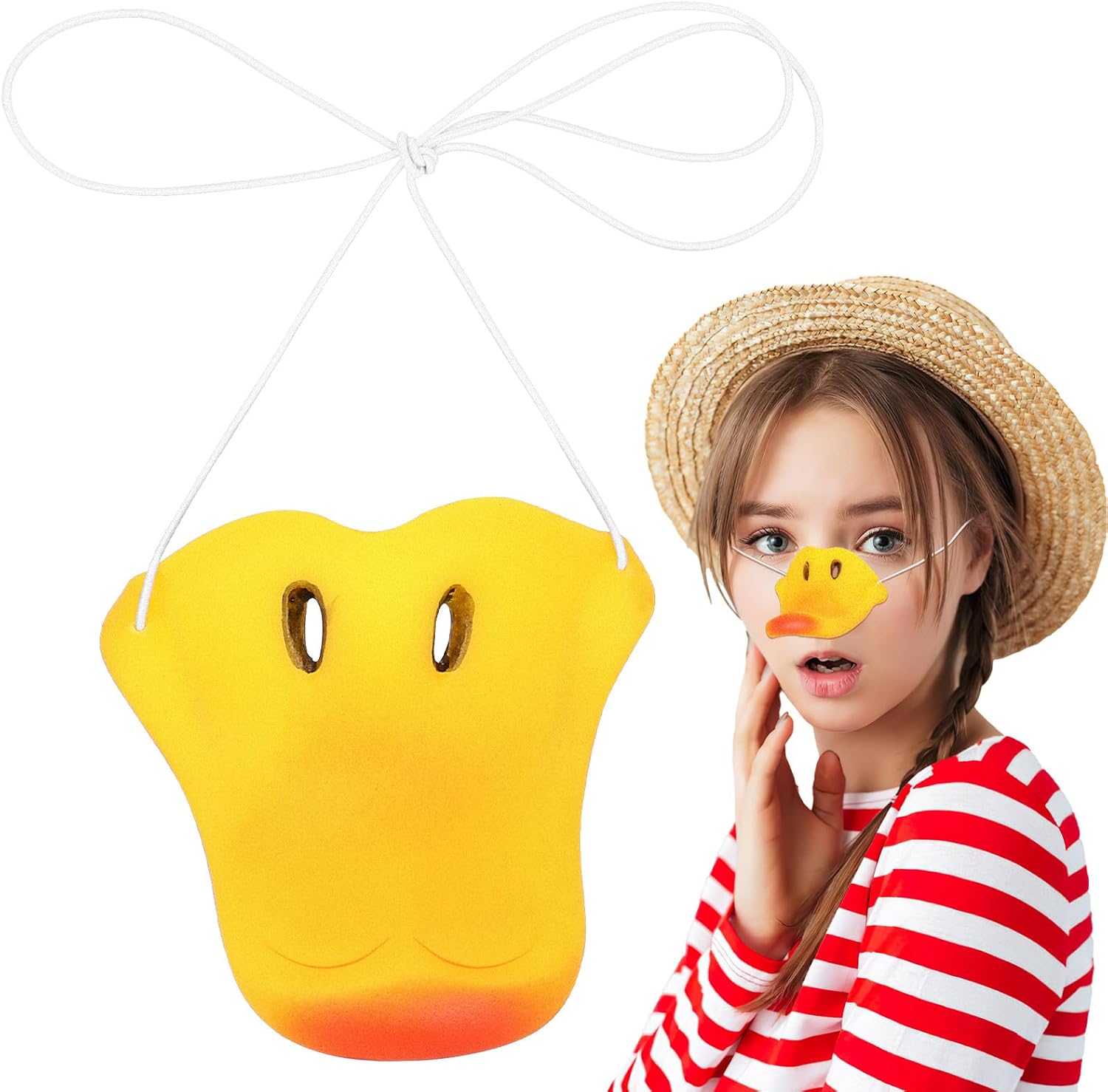 VALICLUD Realistic Latex Duck Nose for Adults and Children