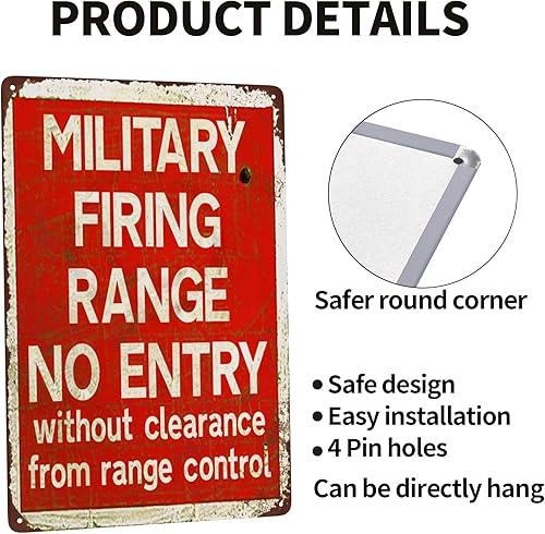 Miniatura 4 de Custom Kraze Cartel de metal de reproducción de metal militar de 8 x 12 pulgadas