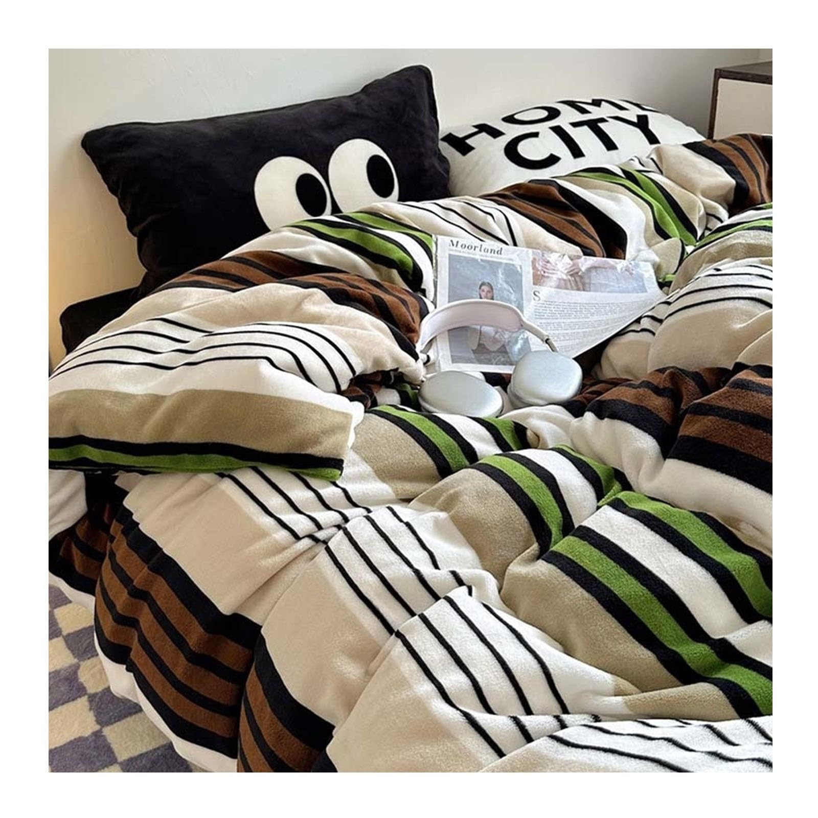 Housse de couette cocon duvet de lait pour lit d'hiver et soirées cocooning chaleureuses