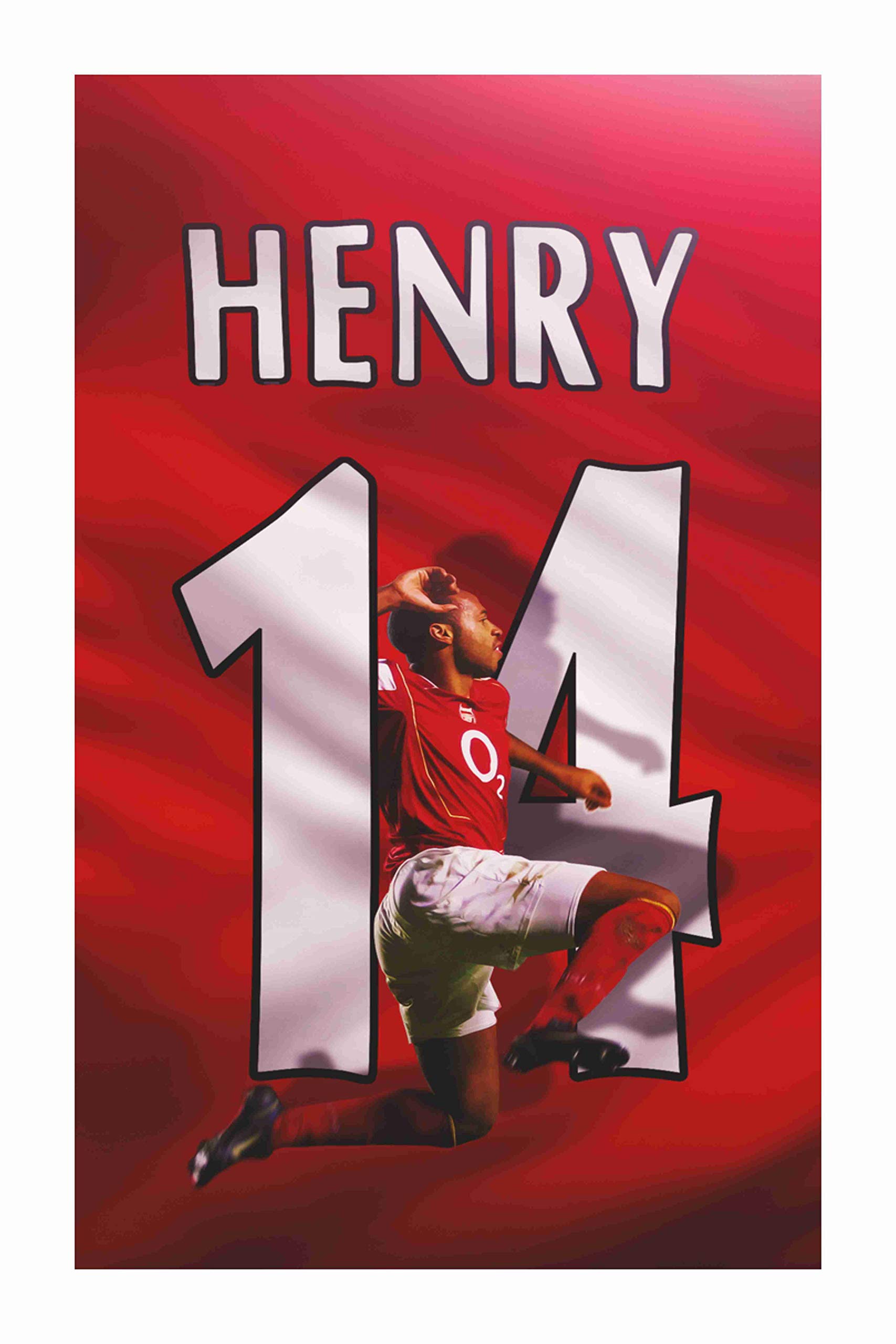 BALDAU PRINTS Thierry Henry Footballer Wall Poster For Room (Gloss Laminated, 12X18 Inch, 300 GSM) M9