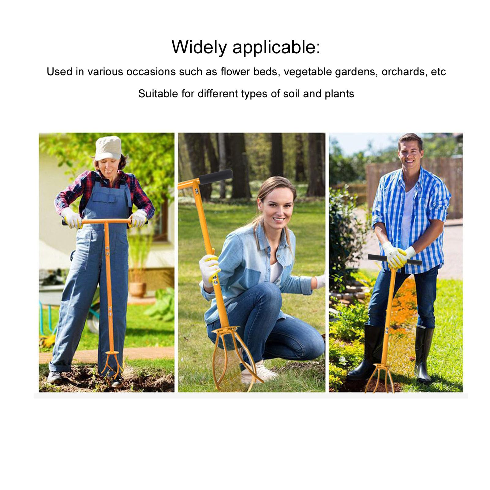 Gartenklauenkultivator, Bodenbelüfter aus Edelstahl