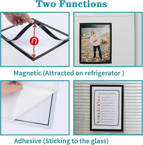 Miniatura 3 de CRUGLA 30 paquetes de marcos magnéticos de 8.5 x 11 pulgadas a granel, marco de documentos de certificado de 8.5 x 11 pulgadas, marcos de fotos