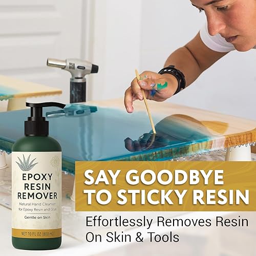 Miniatura 3 de 10oz LimpiadorRemovedor de Resina Epoxi - Limpiador Natural para Manos, Suave e Hidratante, Para Artistas y Resineros, Elimina Mágicamente la Resina