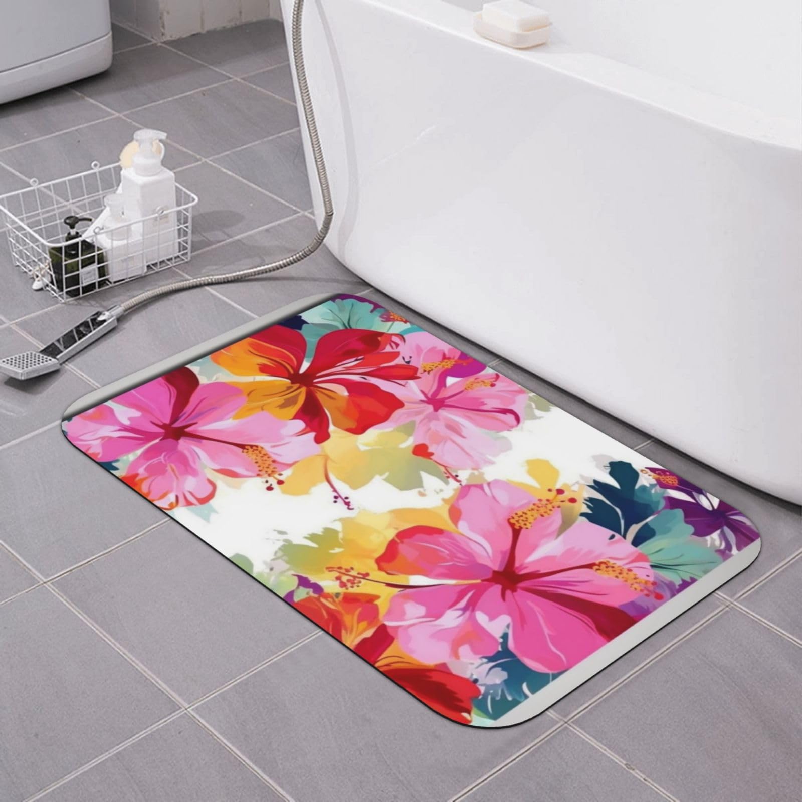 Tapis de bain à séchage rapide contre le sol mouillé et les glissades