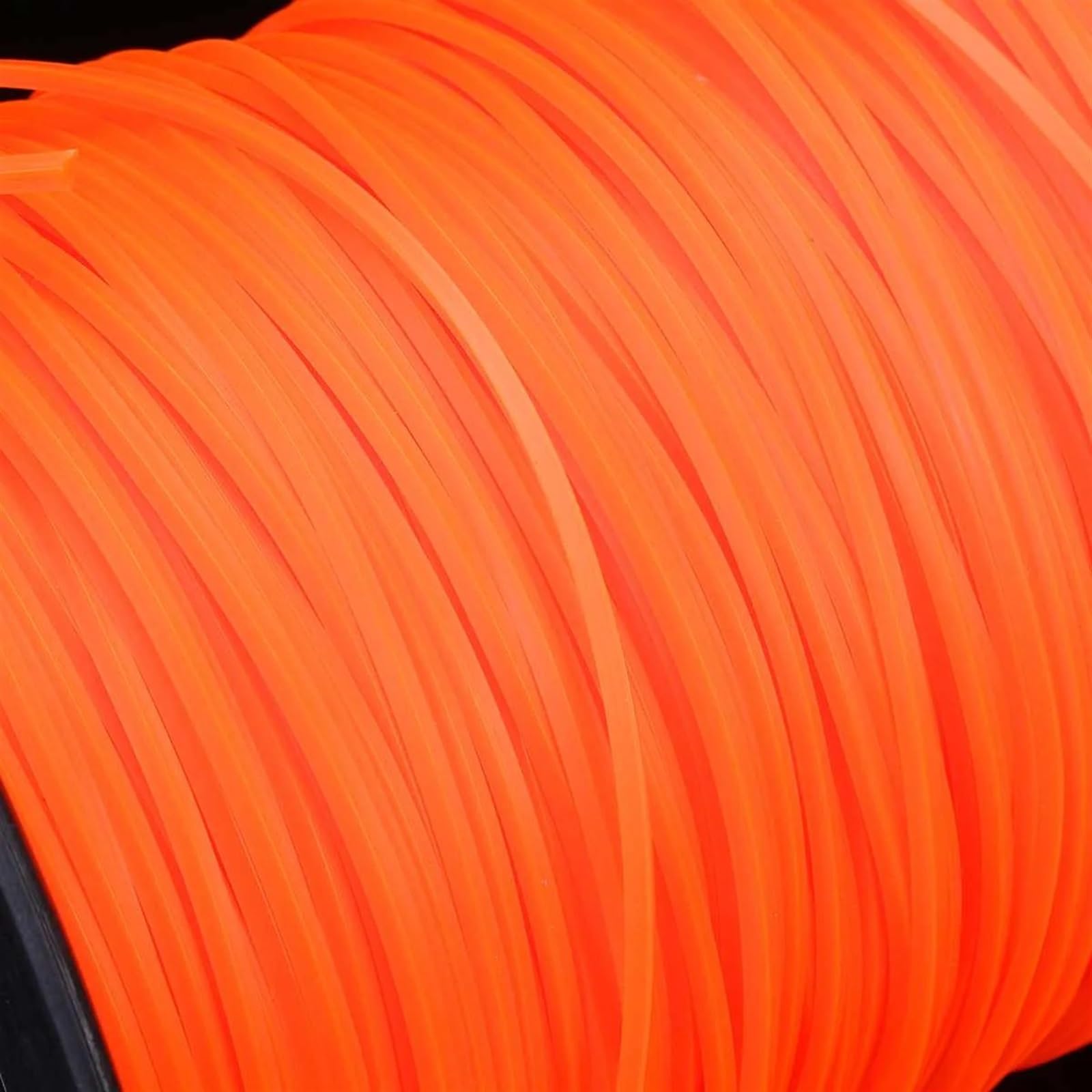 Filo Decespugliatore 30 m/50 m 1 Bobina Arancione Rotondo Decespugliatore Strimmer Trimmer Linea Cavo di Filo 2.4mm for Tosaerba in Nylon Linea Parti di Ricambio(Color-B)