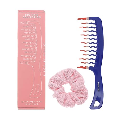 Miniatura 6 de Big Hair Tools - Peine de dientes anchos extra grande para cabello grueso, rizado, ondulado o largo, peine de ducha desenredante sin encrespamiento,