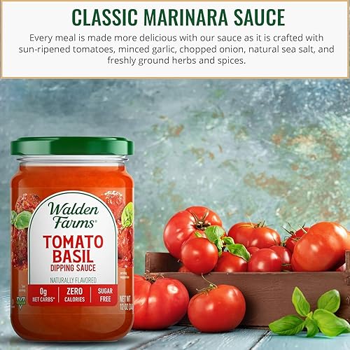 Miniatura 91 de Walden Farms Salsa Alfredo - Salsa cremosa de estilo italiano cero calorías, sin azúcar, keto y sin carbohidratos, botella de 12 onzas