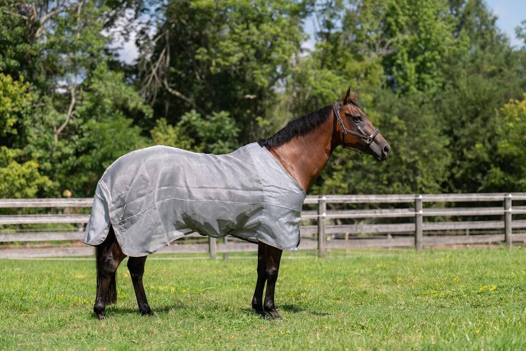 TuffRider NevaTear Technical Standard Neck Fly Sheet-Silver-81