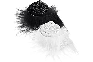 2pcs Shaggy Faux Fur 2x60inch for Christmas Decorations