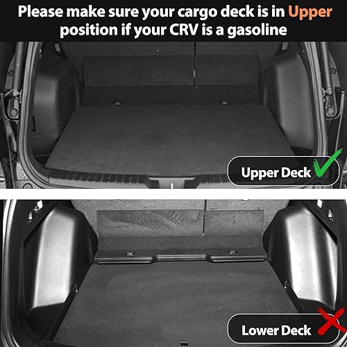 Miniatura 2 de Alfombrillas para todo tipo de clima, alfombrilla de carga superior para Honda CR-V 2023 2024 (incluye híbrido), forros de goma de elastómero