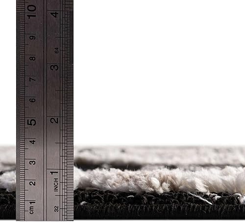 Miniatura 4 de Unique Loom Cherokee Collection - Alfombra de área Boone (Runner 2 pies 0 pulgadas x 12 pies 0 pulgadas, gris fósilmarfil)