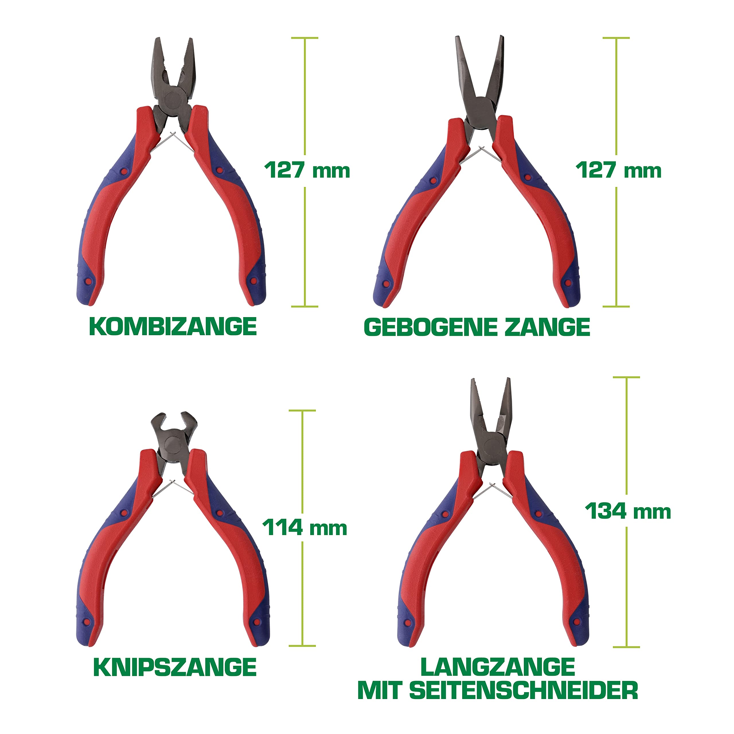 INLINE Set Pinze per Elettronica - Kit 8 pezzi