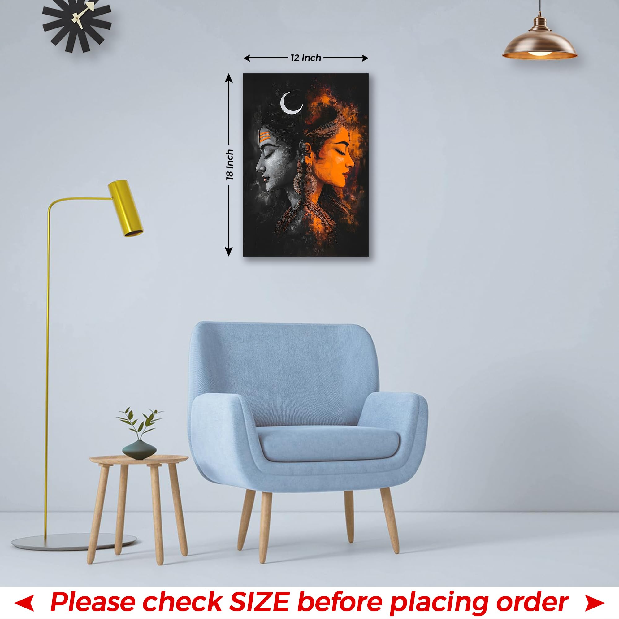 Shiv Parvati Poster - Lord Shiva & Parvati Wall Art -6