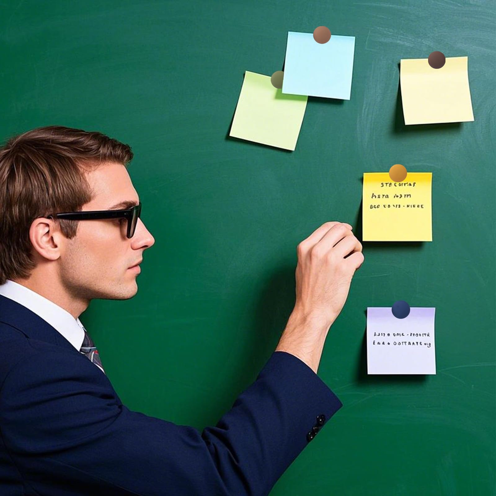 30 Puntine Da Bacheca Multicolori - Puntine Decorative Opache Per Lavagne E Sughero - Foto 4