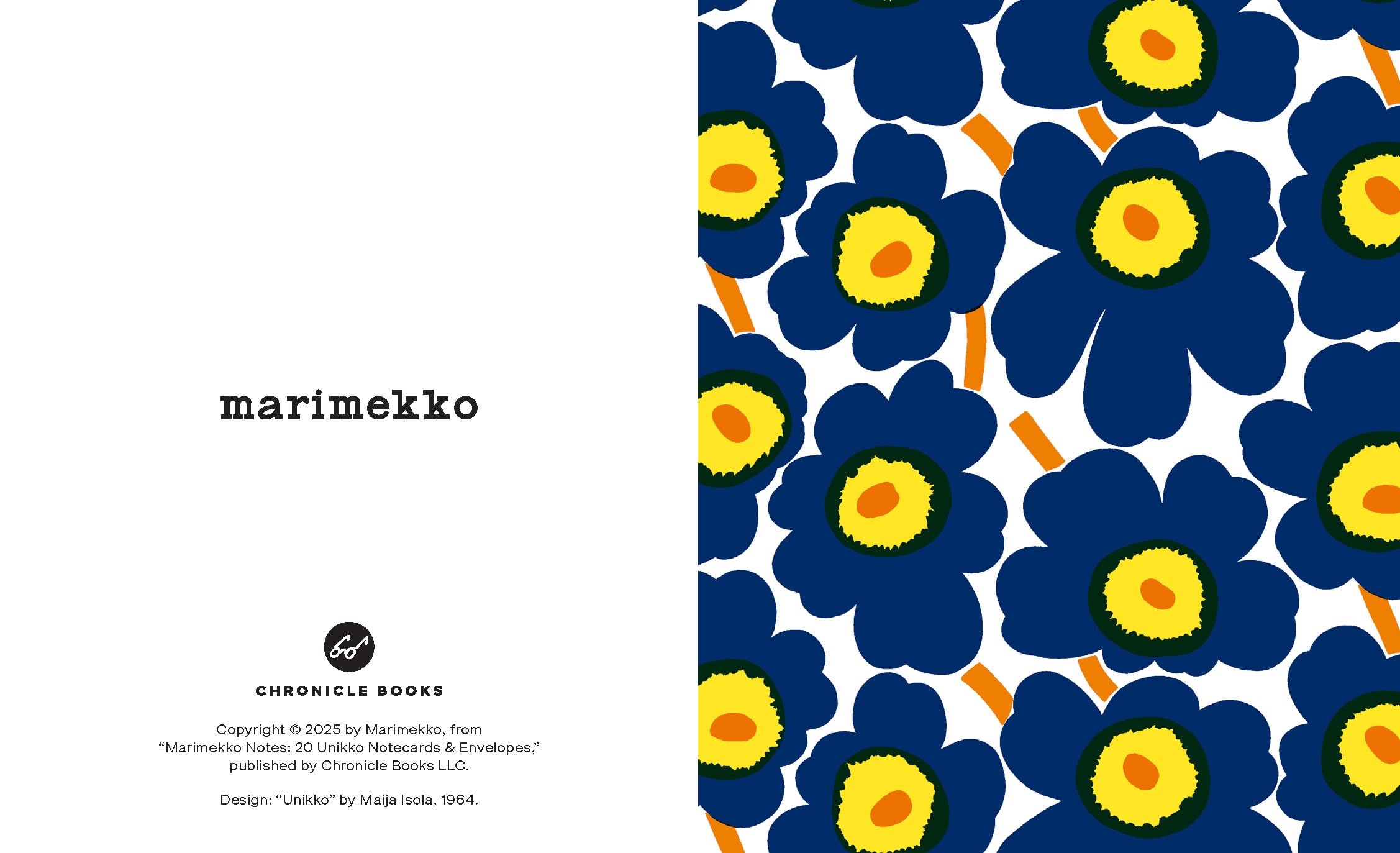 Marimekko Notes (Blues): 20 Unikko Notecards and Envelopes