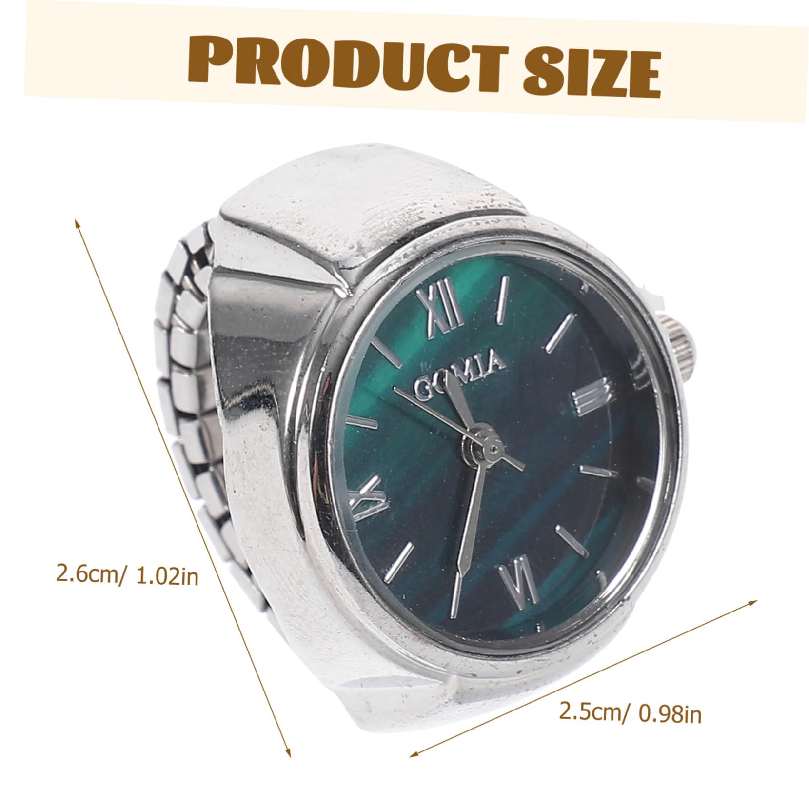 Reloj de dedo reloj de anillo para hombres reloj de anillo creativo reloj de anillo de dedo reloj de anillo para hombre reloj de anillo para mujer anillos relojes para mujeres hombres reloj