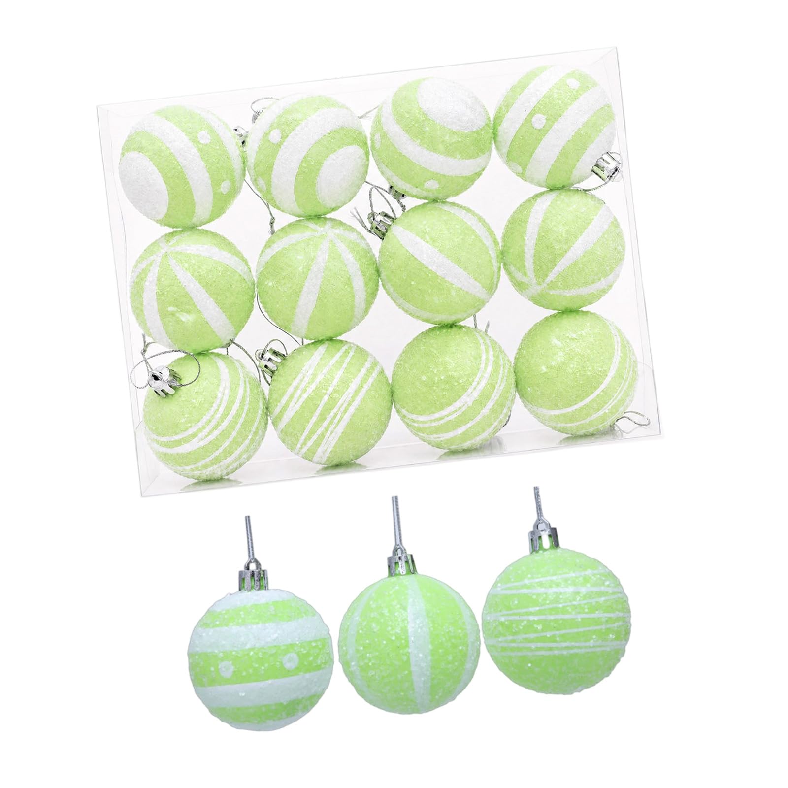 PANGBOER 6cm Christmas Decorations 6PCS Shatterproof Ball Ornaments for Festive Party and Home Decoration Colorful Tree Hangings