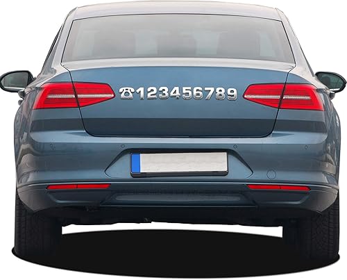 Miniatura 5 de Outus 36 calcomanías 3D de números 0-9 para buzón y símbolos de letras, decoración de buzón de metal, decoración de casa, calcomanías de calle para