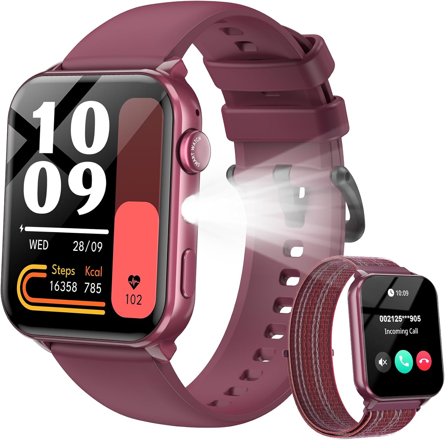 Smart Watch for Women with Flashlight/2...
