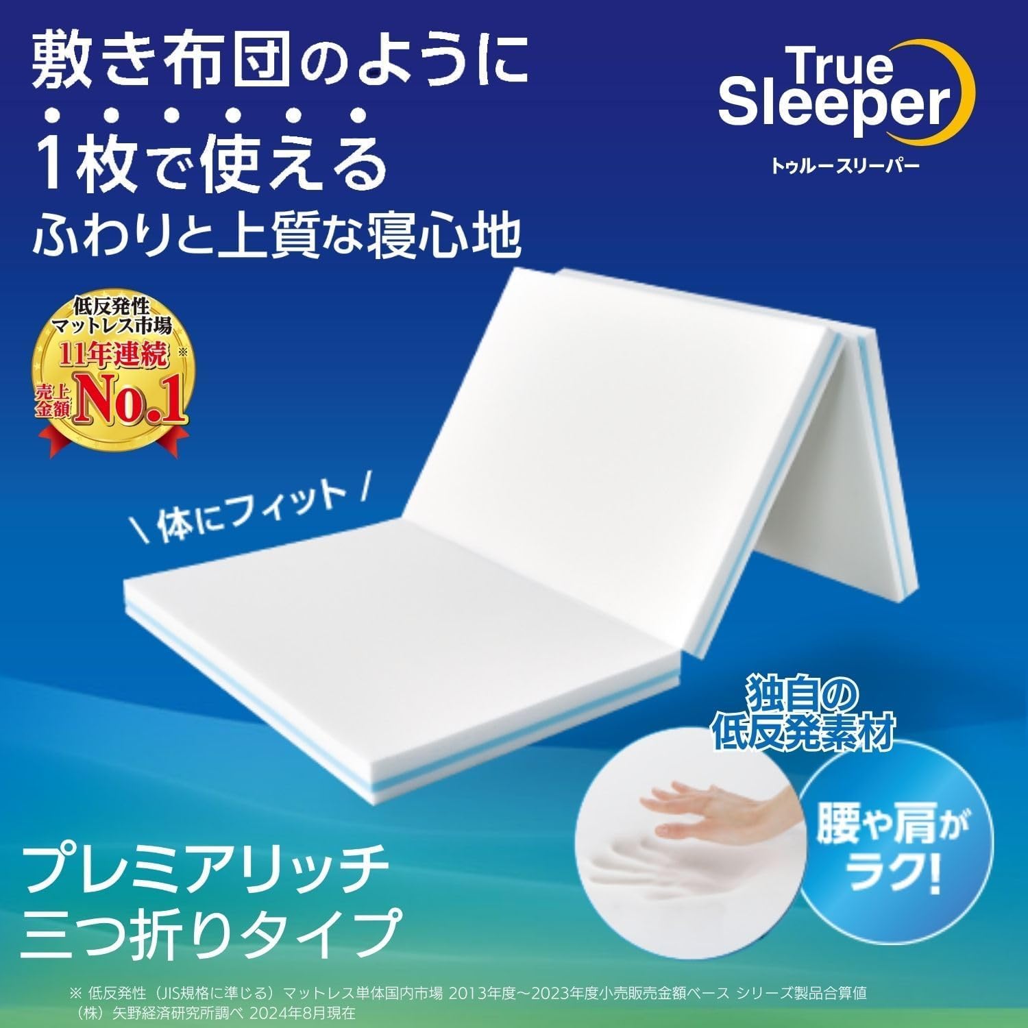 トゥルースリーパー プレミアリッチ7.0　三つ折りタイプダブル トゥルースリーパー プレミアリッチ7.0 三つ折りタイプ | イオン