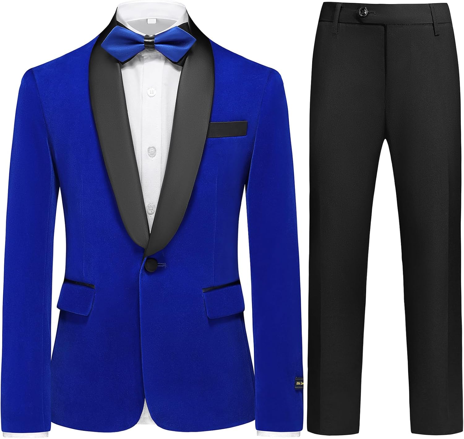 Boys Velvet Suits Slim Fit Tuxedo 2 Piece Kids Blazer Jacket Pants Formal Sizes 4-20 Fashion Ring Bearer Outfit for Wedding