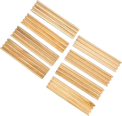 Miniatura 5 de Soportestableros de dominó de madera, juego de 8, organizadores naturales para el juego de dominó Tren mexicano, Pata de pollo y otros juegos de