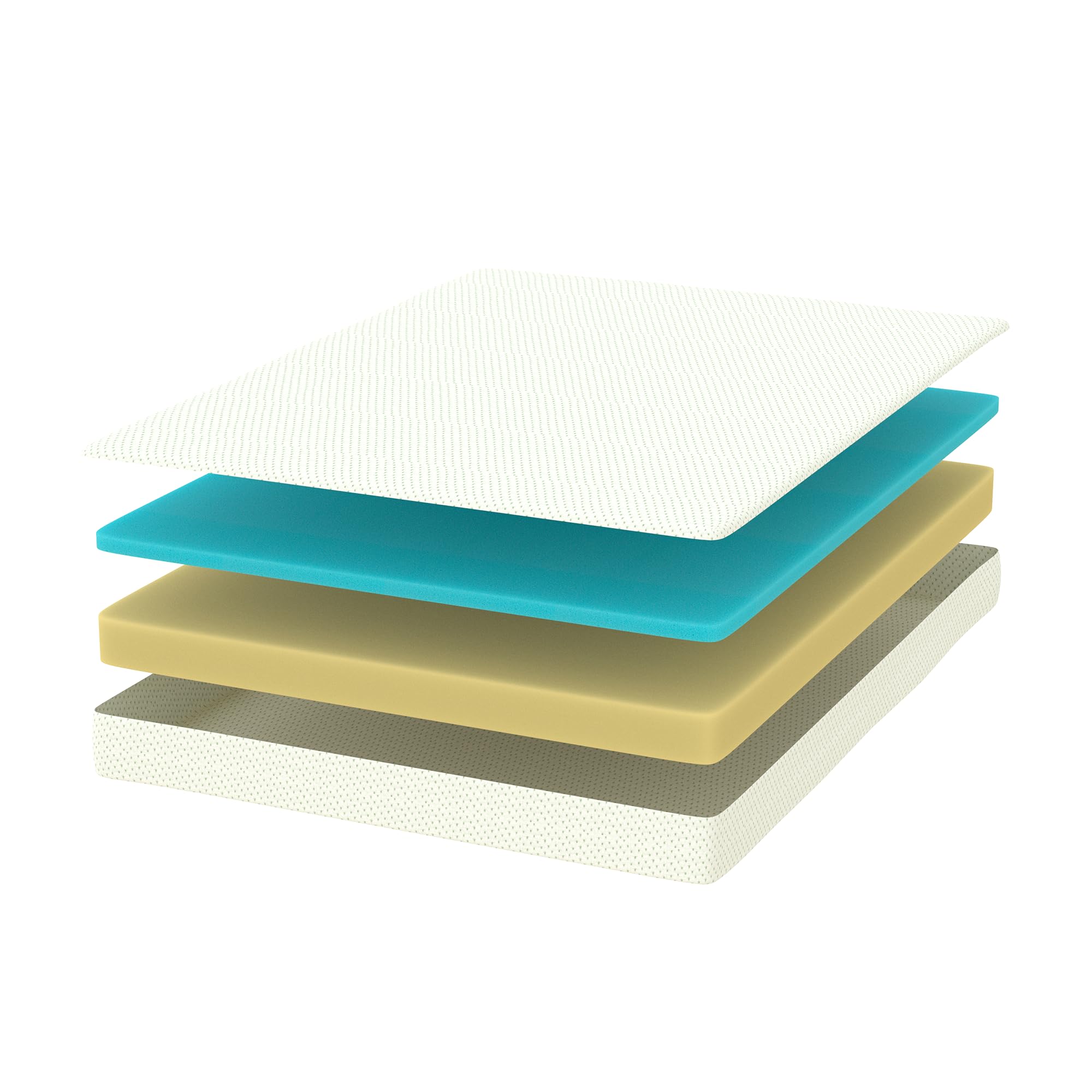 Zinus Materasso Matrimoniale 160x190 cm Memory Foam Infusa Con Tè Verde - Altezza 15 cm - Media Rigidità - Certificato OEKO-TEX - Materasso Ortopedico Ventilato e Anti-Umidità