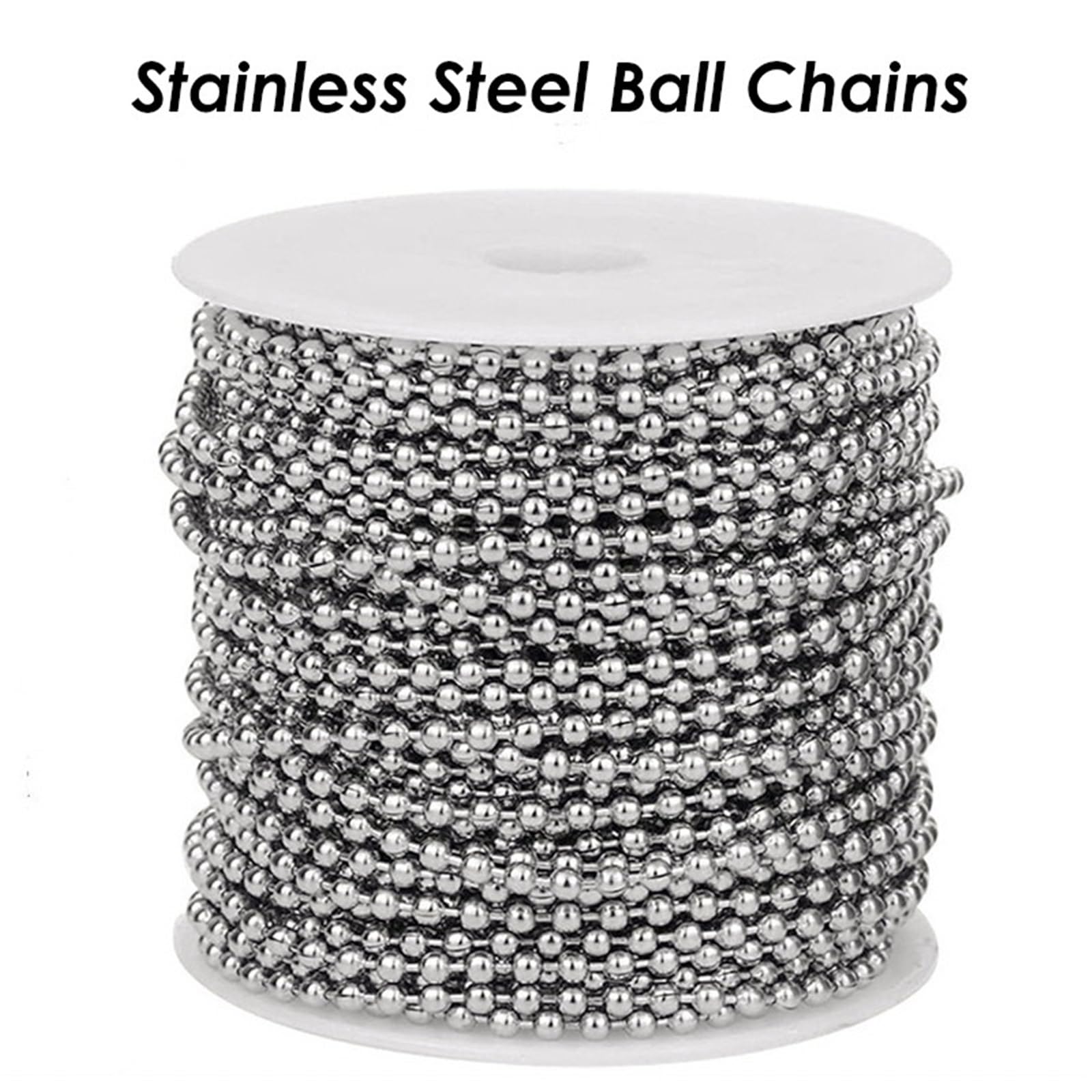 Łańcuszki kulkowe, Łańcuch kulkowy ze stali nierdzewnej 20 metrów 1,5 mm 2,4(Stainless Steel,2.4mm)
