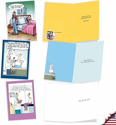 Miniatura 3 de NobleWorks Juego de 10 tarjetas de felicitación divertidas con sobres de 5 x 7 pulgadas (10 diseños, 1 cada uno) Ordenes del médico AC7848GWG-B1x10