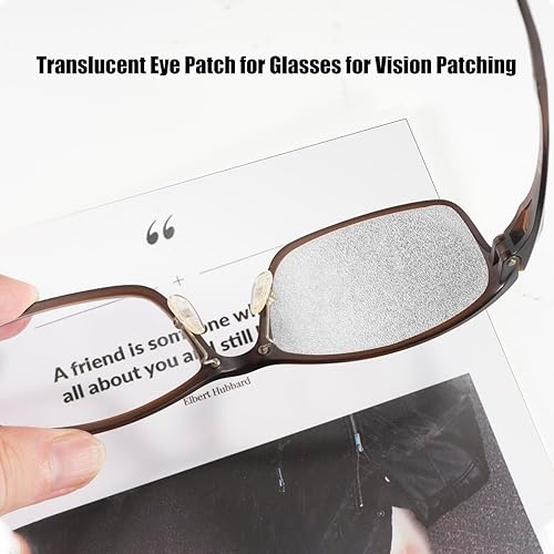 Miniatura 3 de Parche translúcido para anteojos para parches de visión, paquete de 6 parches translúcidos para ojos perezosos, ambliopía, estrabismo y después de