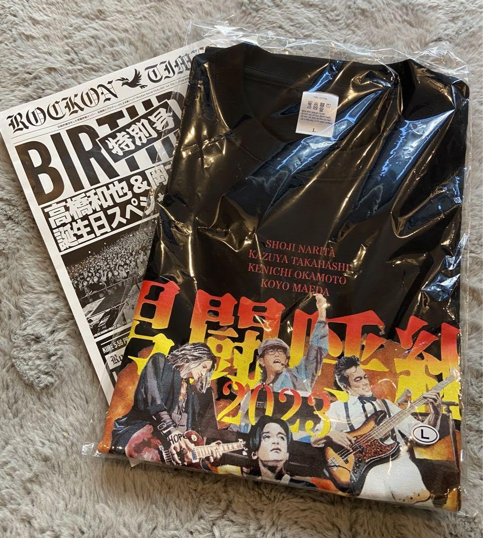 Amazon.co.jp: 男闘呼組 NEW ロックTシャツ Lサイズ : ファッション