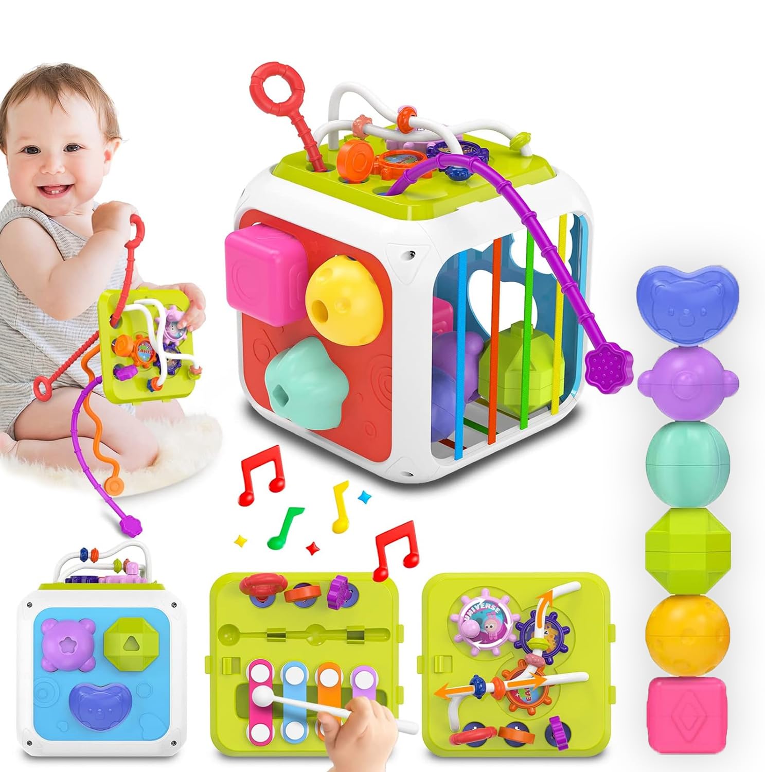 Buy WireScorts Montessori 7 in 1 Baby Sensory Toy for Kids