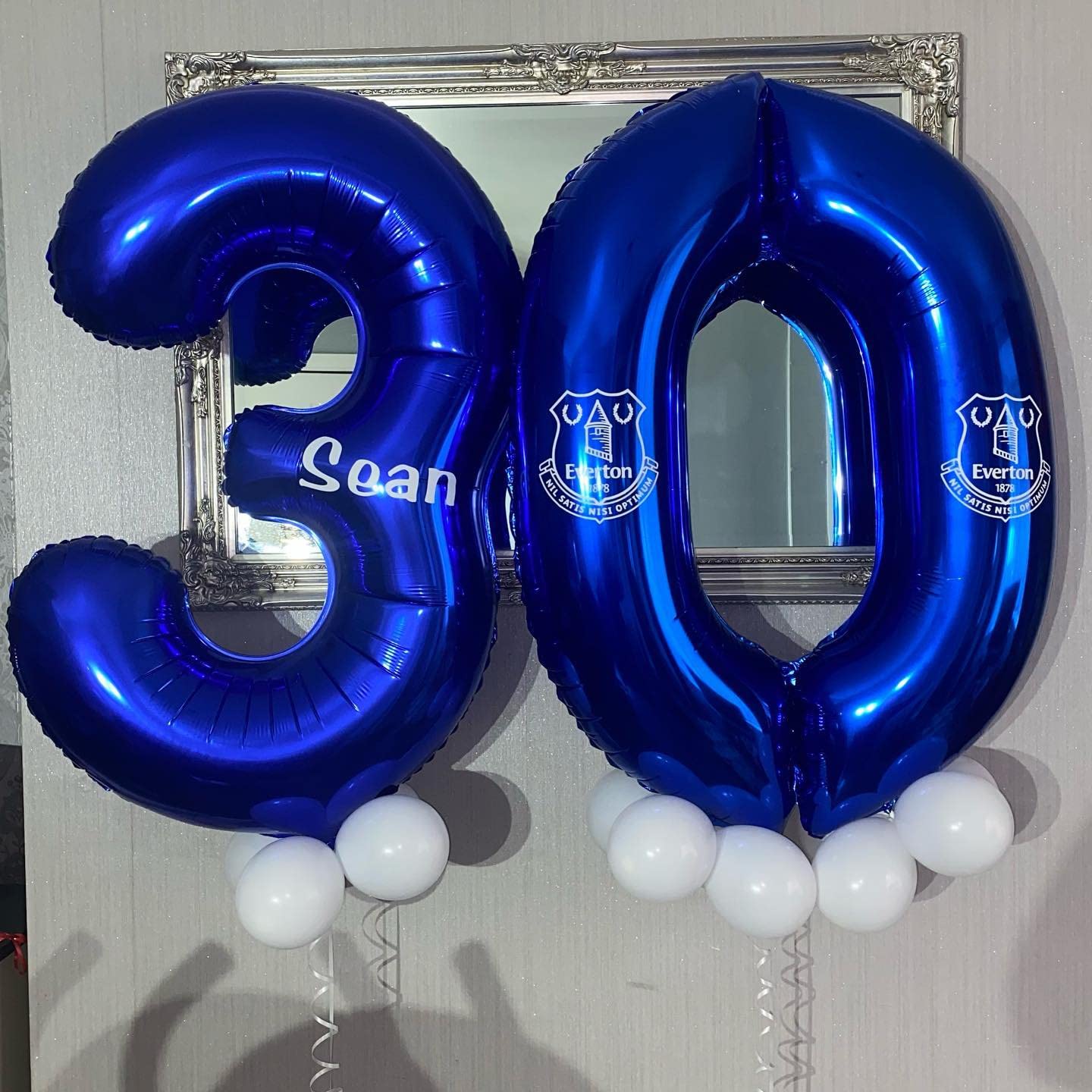 Amazon | 40インチ ネイビーブルー 30 数字 風船 巨大 30 ホイル