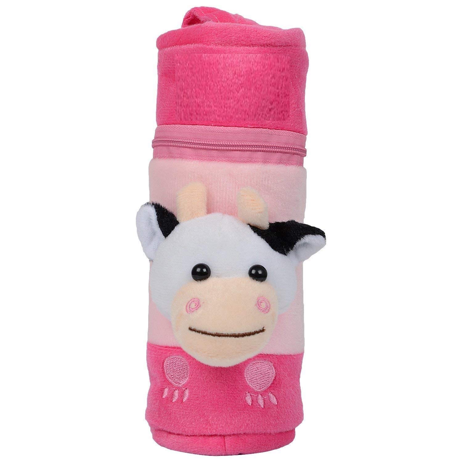 Manan ShopeeBaby Cute Velvet Milk Feeding Bottle Cover 260ml (Cow)