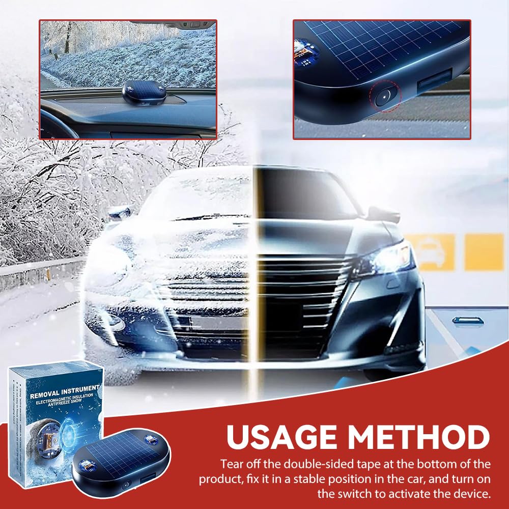Eznaobo Rimozione elettromagnetica della neve, riscaldatore molecolare cinetico portatile, dispositivo antigelo