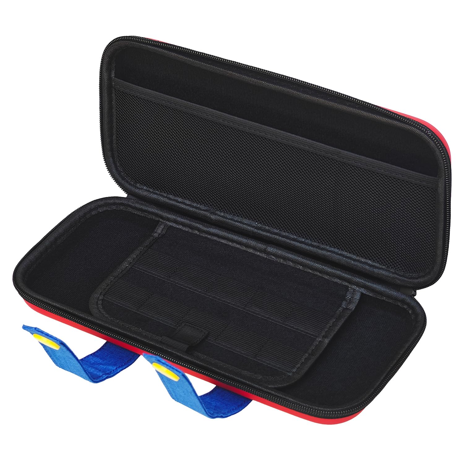 PEYANZ Carrying Case for Nintendo Switch 2, Portable Hard Shell Protective Travel Carrying Case, with 10 Games Card Slots (Red&Blue) - Image 4