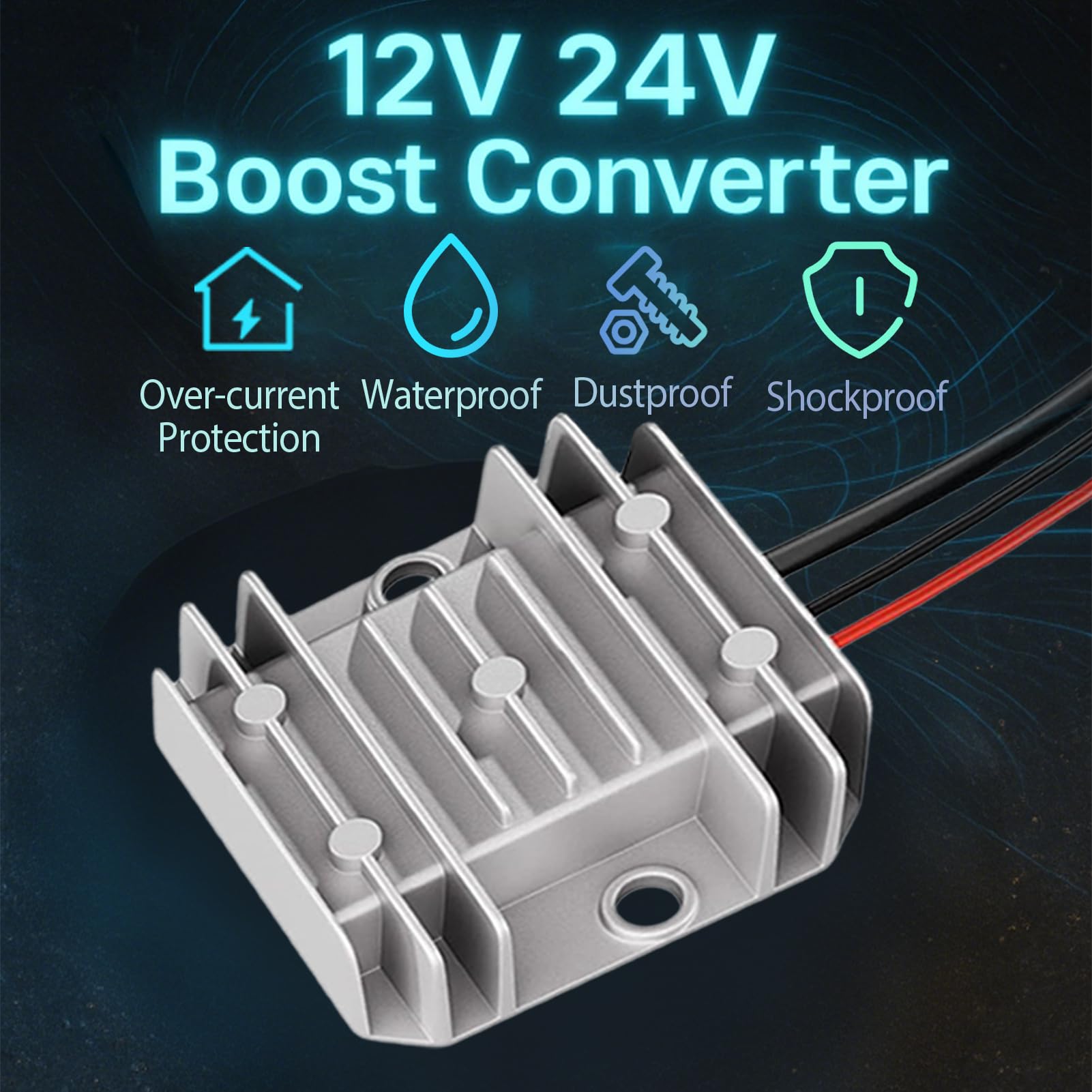 Step Up Power Kabel für Starlink Mini, 12V 24V auf 30V 3.5A Konverter mit 3.28FT Kabel, 100W IP68 Waterproof DC Boost Adapter für Starlink Mini, Wohnmobil, Outdoor, und Reise Verwendung