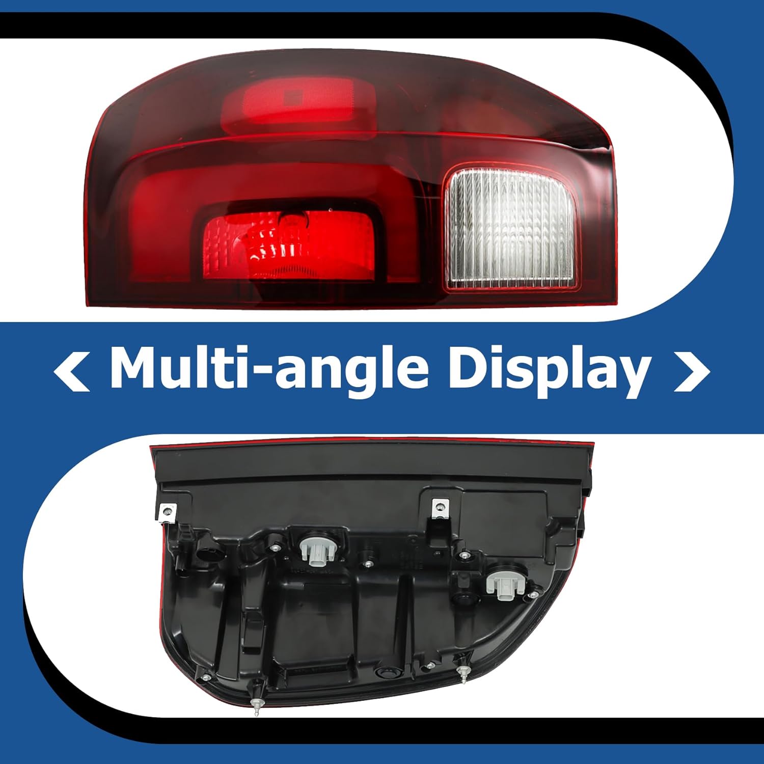 WFLNHB Passenger Side Tail Light Replacement for Honda Ridgeline 2017-2023 Rear Brake Lamp 33500-T6Z-A03 HO2801195