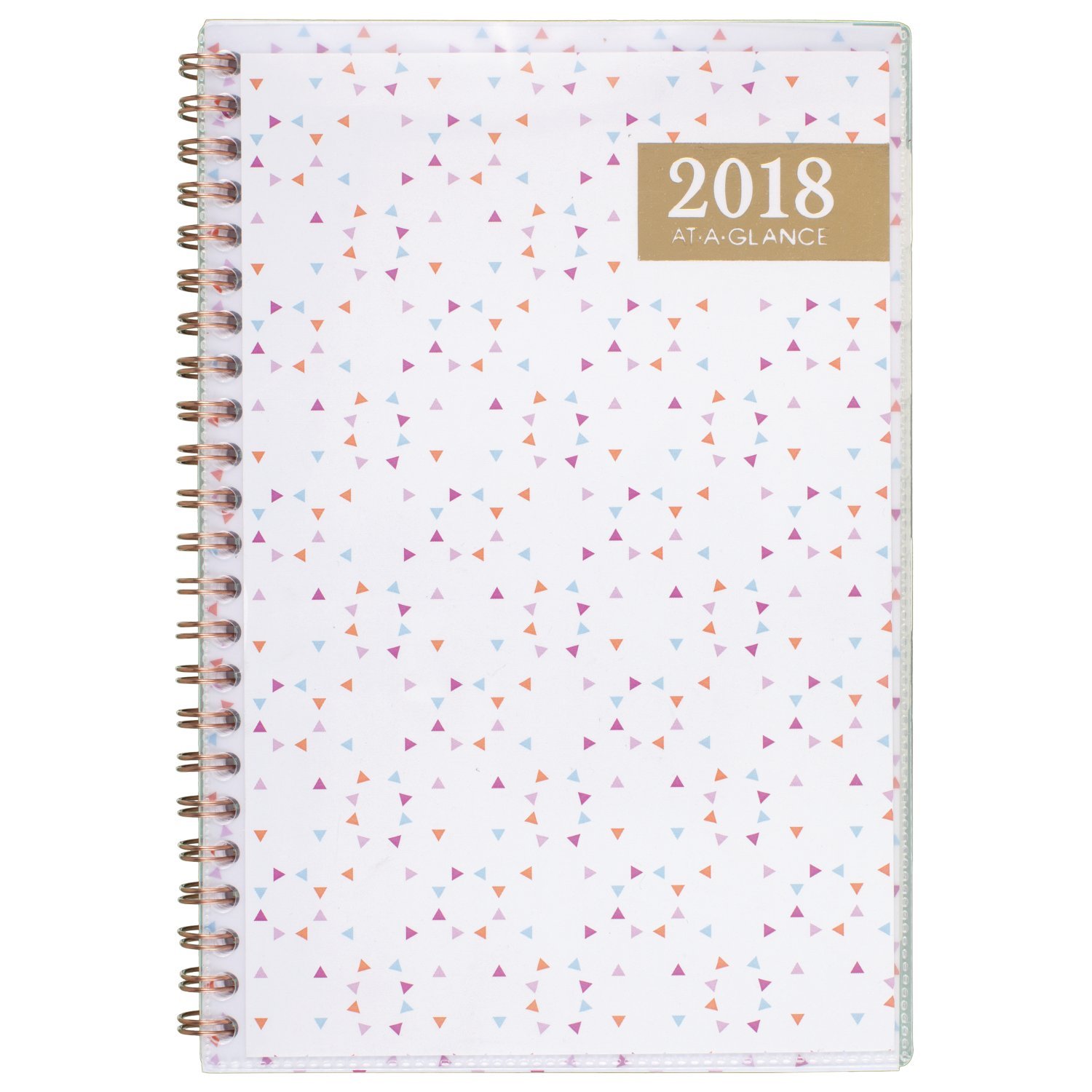 AT-A-GLANCE Agenda settimanale/mensile personalizzabile, da gennaio 2018 a dicembre 2018, 1048-201 cm x 20,3 cm, Spritz (1048-201)