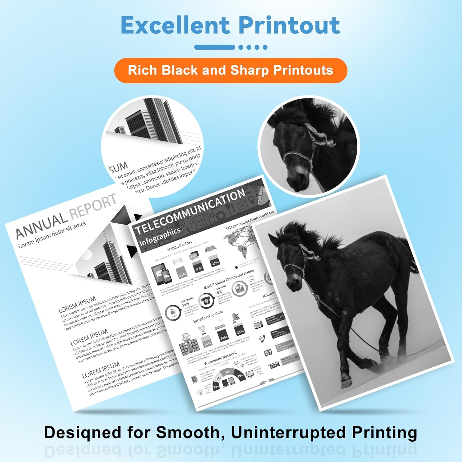 138A Toner Cartridges 2 Black with Latest Chip Compatible for HP 138A W1380A 138X Work with HP Laser jet Pro 3001dw 3001fdw 3001, MFP 3101fdw 3101 High Yeild Printer Toner Cartridge Print Smoothly