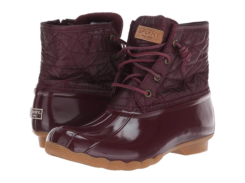 

Sperry Saltwater Nylon Quilt (Wine) Women's Rain Boots, Burgundy