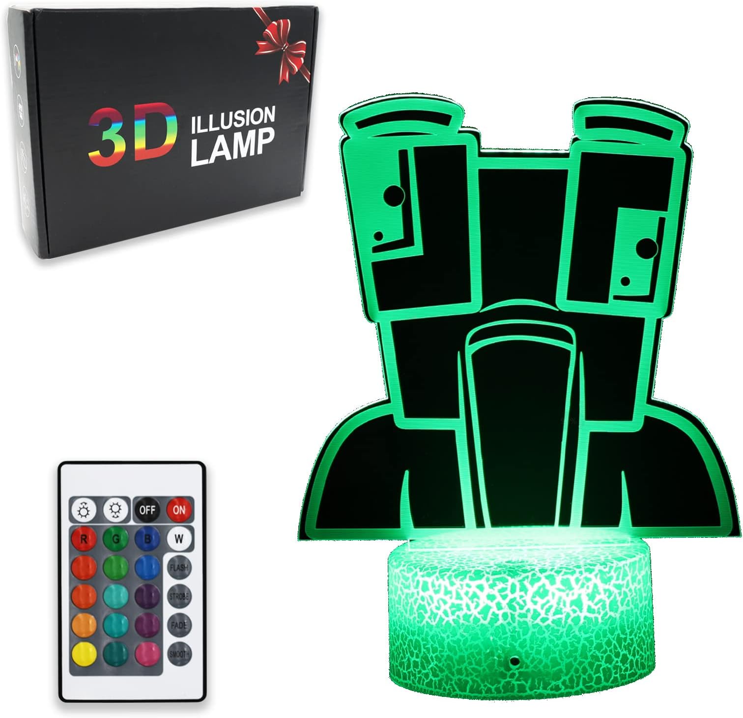 Night Lights, 3D Illusion 16 Colors Table Lamp with Touch Control, Birthday Decoration Christmas Gift