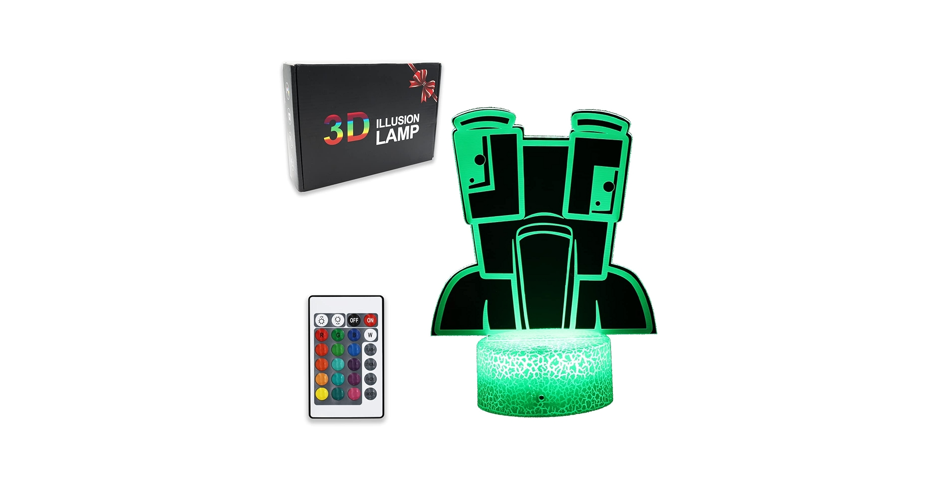 Wontocheer Night Lights, 3D Illusion 16 Colors Table Lamp