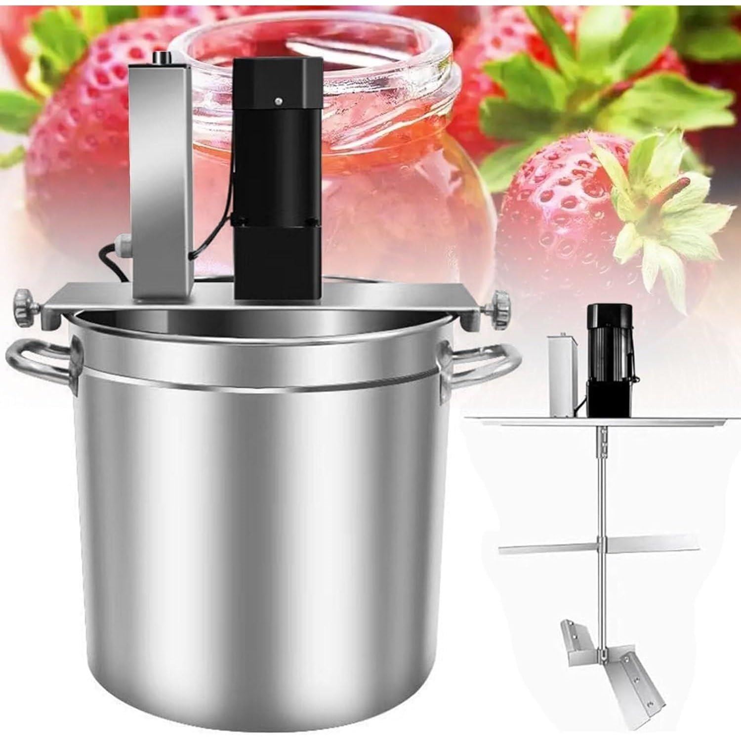 Batidora automática de Alimentos para Principiantes, batidora eléctrica de pie de 5 Cuartos, Funcionamiento con un Solo botón, para Hornear Pasteles, Pan y Galletas. 80