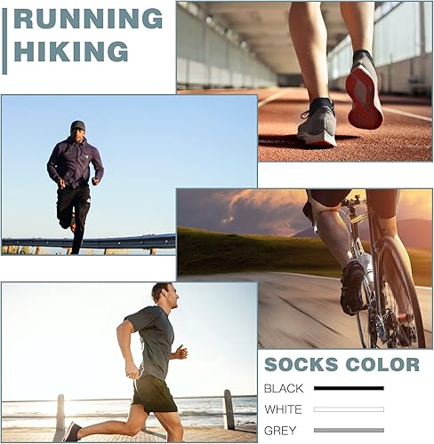 Miniatura 7 de COOVAN 10 pares de calcetines de corte bajo para hombre, paquete de 10 calcetines cómodos y casuales