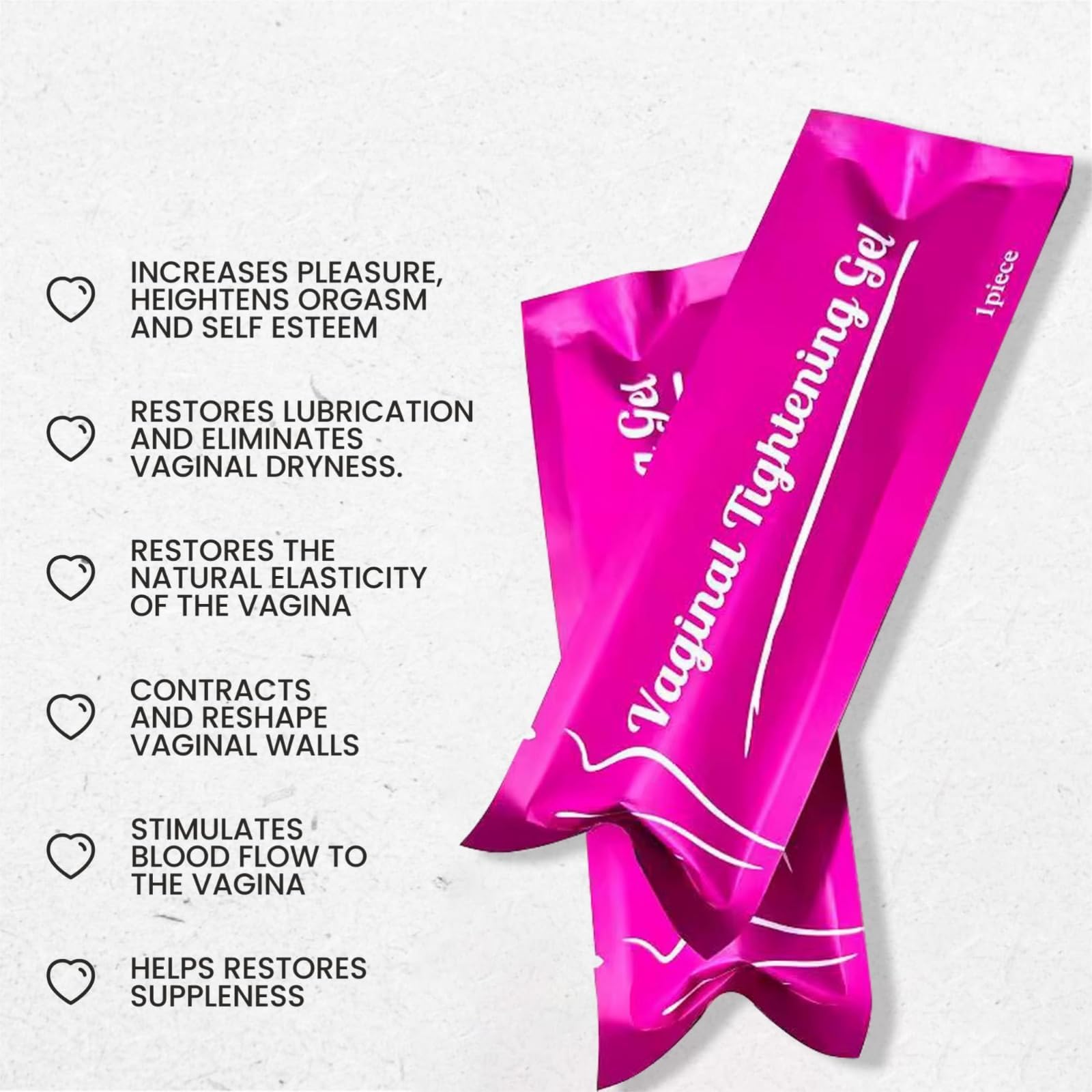 Premium Vaginal Tightening Gel Oil Cream for Women –Gentle Firming & Rejuvenating Feminine Care Cream | Best Formula (5, Bag)