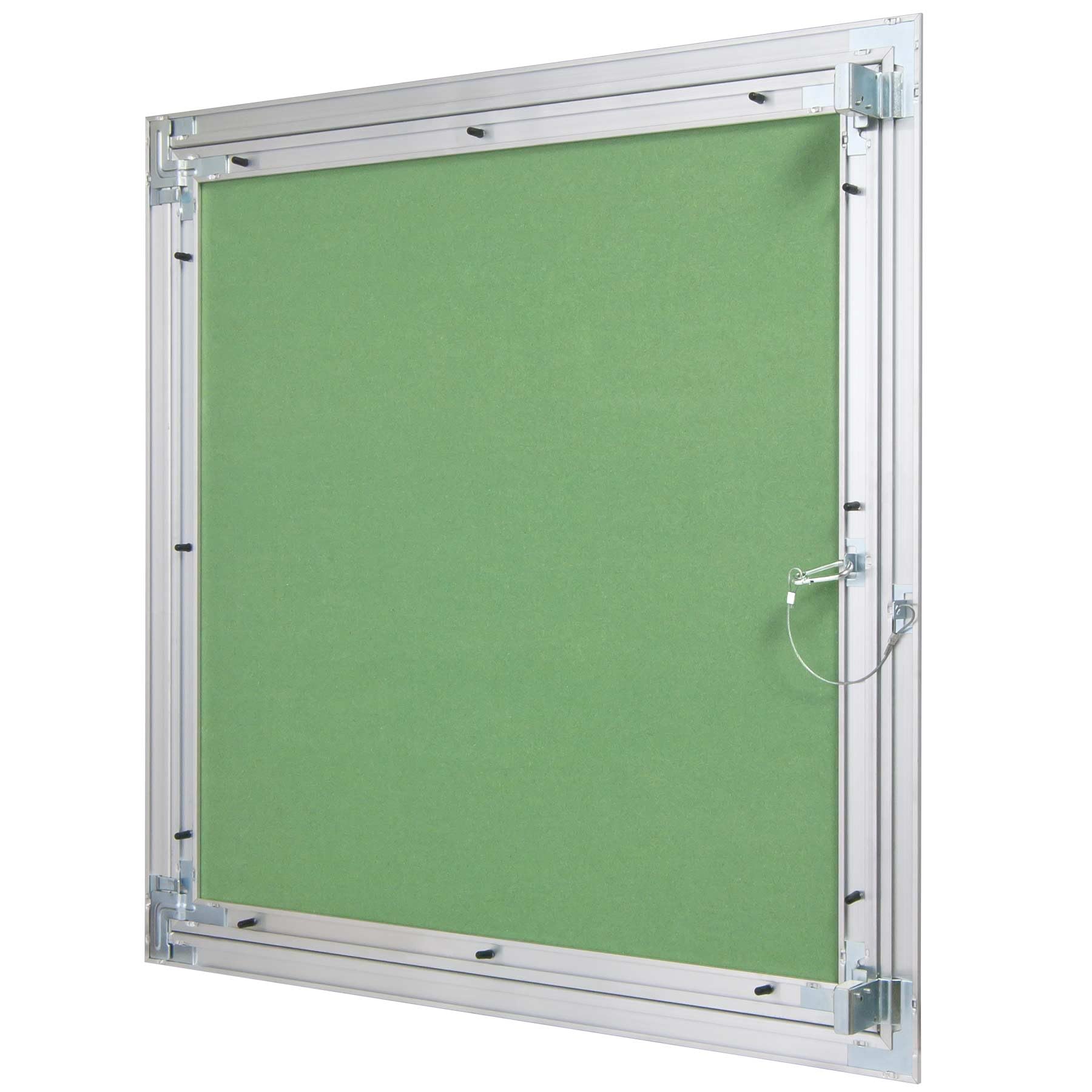Revisionsklappe Trockenbau 600 x 600 mm – Revisionstür - Wartungsklappe mit 12,5 mm imprägnierter GK-Einlage und Druckverschluss – aus korrosionsbeständigem Aluminium – befliesbar – MW multi werkzeug